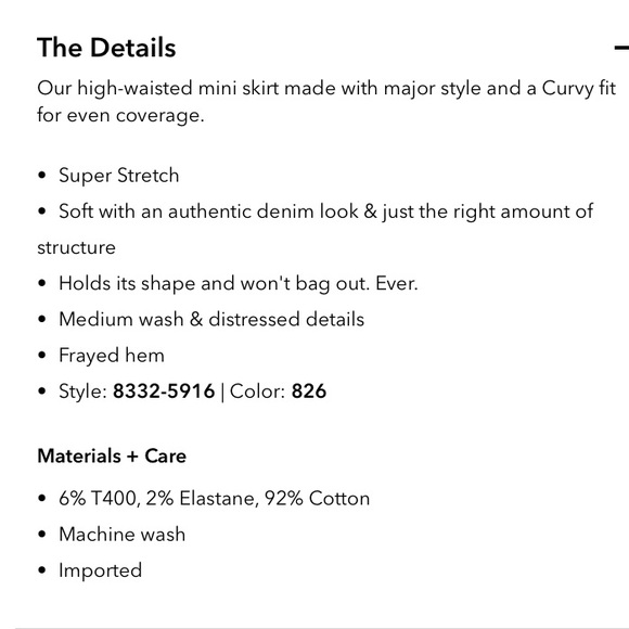 AEO High-Wasted Distressed Denim Skirt - Picture 8 of 8